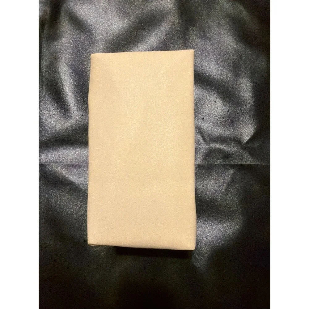Bvlgari Parfums Cream Cosmetic Makeup Pouch Bag Pink Lining